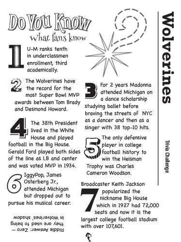 Big Ten Football Word Search page example